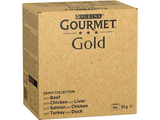 [90169323 1226192] Purina Nassfutter Gourmet Gold Megapack, in Sauce,  96 x 85 g