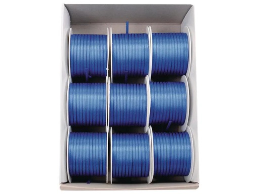 [90021073 641032] GOLDINA Satinband 3 mm x 10 m, Blau