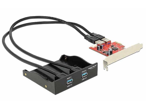 [90021087 139915] Delock Front Panel 61775 USB 3.0 - 2 Port inkl. PCI-E Karte