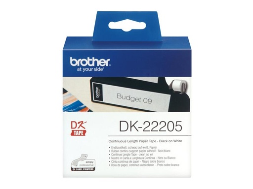 [90021124 13772] Brother Etikettenrolle DK-22205 Thermo Direct 62 mm x 30.48 m