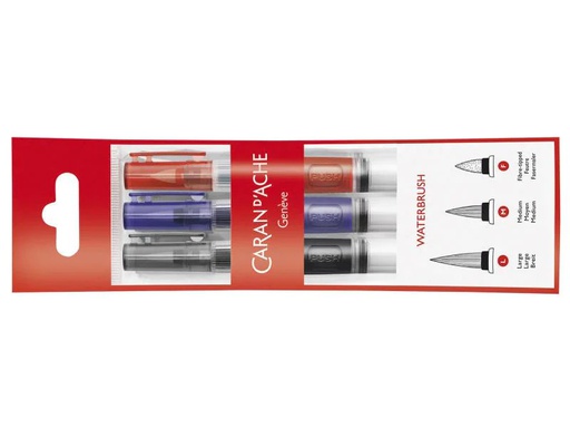 [90021142 391277] Caran d'Ache Wassertankpinsel Aquarell 3 Stück