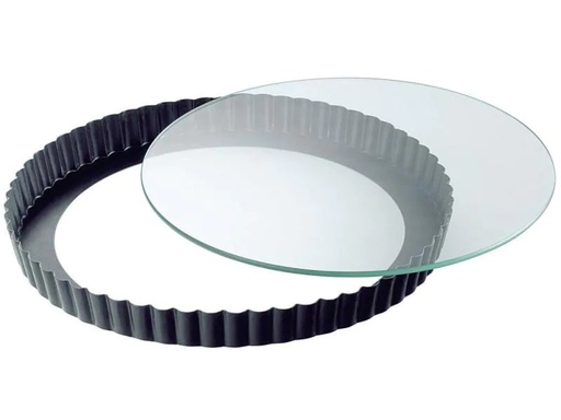 [90021218 298671] Kaiser Wähen-Backform mit Glas-Hebeboden 28 cm