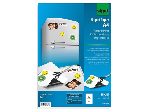 [90021383 87989] Sigel Magnetpapier Weiss