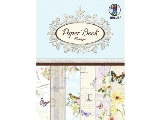 [90021398 670914] URSUS Designpapier Nostalgia Farbig sortiert