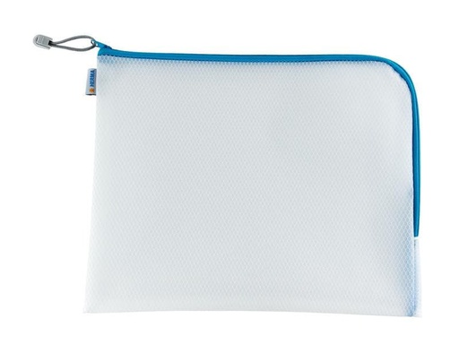 [90021459 1161016] HERMA Etui Mesh Bag 36 x 28 cm, Blau/Weiss