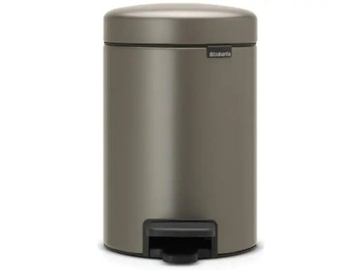 [90021601 655004] Brabantia Kosmetikeimer NewIcon 3 l, Platin