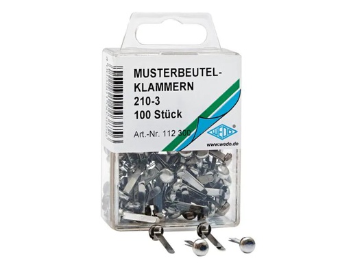 [90021673 852528] WEDO Rundkopfklammer 7 mm 100 Stück