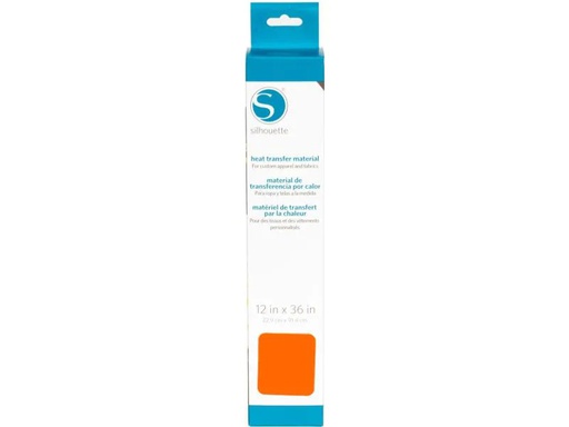 [90021752 1043171] Silhouette Aufbügelfolie 30.5 cm x 91.4 cm Glatt, Neon Orange
