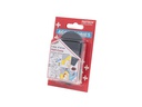 FASTECH Klettpunkte 47 mm selbstklebend Schwarz, 4 Paar