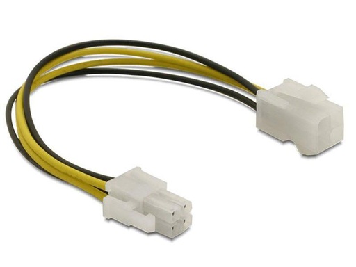 [90021867 124635] Delock Stromverlängerungskabel 4Pin - 4Pin CPU 15 cm