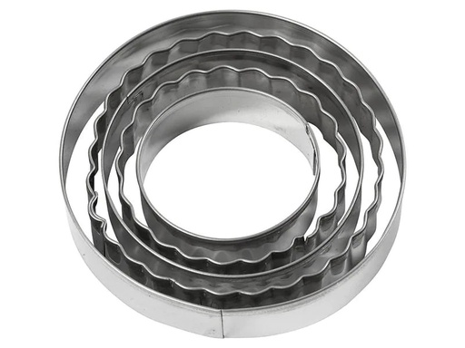 [90021874 1067023] Creativ Company Guetzli-Ausstecher-Set 8 cm 5 Stück, Kreise