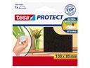 tesa Stuhlbeingleiter Protect 100 x 80 mm, 1 Stück, Braun