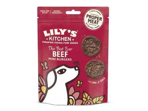 [90022215 984288] Lily's Kitchen Leckerli Beef Mini Burgers, 70 g
