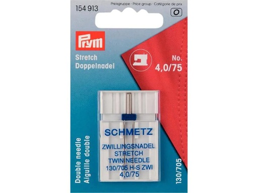 [90022245 1088173] Prym Nähmaschinennadel Doppel/Stretch Nr. 75/0.4 mm
