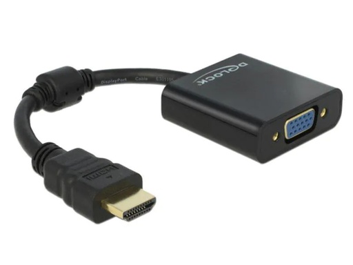 [90022250 296330] Delock Adapterkabel HDMI - VGA Schwarz
