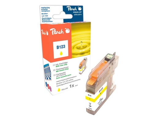 [90022364 310529] Peach Tinte Brother LC-123Y Yellow