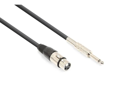 [90022665 1141136] Vonyx XLR-Kabel XLRf-Klinke 6.3 1.5 m, Schwarz