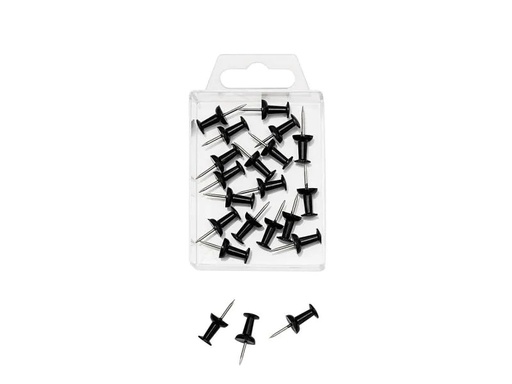 [90023048 852530] WEDO Reissnägel 9 mm Schwarz, 20 Stück