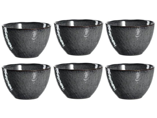 [90023236 866608] Leonardo Dessert-Schale Matera 6 Stück, Anthrazit