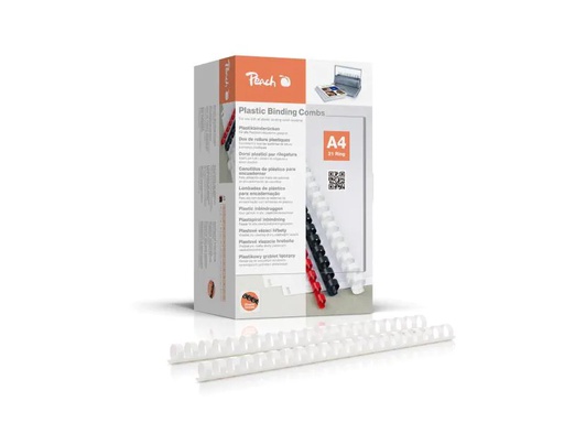 [90023262 747223] Peach Binderücken 20 mm Weiss, 100 Stück