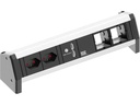 Bachmann Tischsteckdosenleiste DESK 1 2x T13, 2x ABD, USB