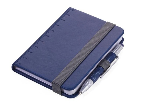 [90023397 777955] Troika Notizbuch LILIPAD+LILIPUT A7, Blanko, Dunkelblau
