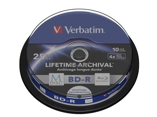 [90023426 1010761] Verbatim BD-R M-Disc 25 GB, Spindel (10 Stück)