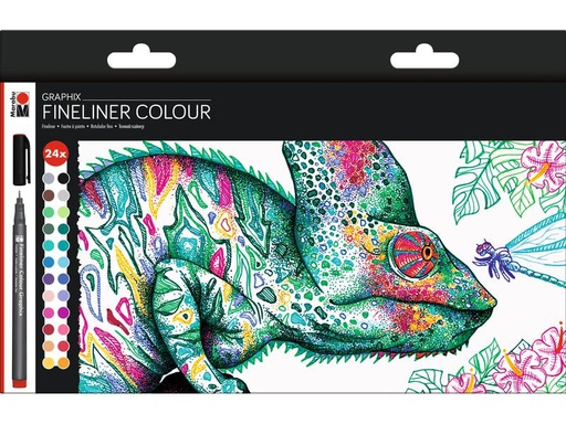 [90002323 1137170] Marabu Fineliner Graphix Hypnotize 0.5 mm, 24 Stück