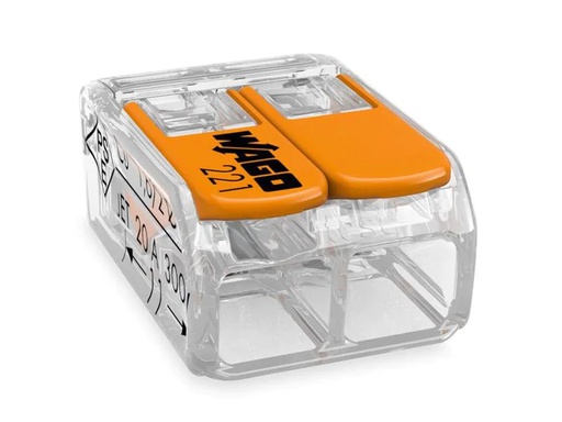 [90169711 1227293] WAGO Verbindungsklemme COMPACT 2-fach, 10 Stück