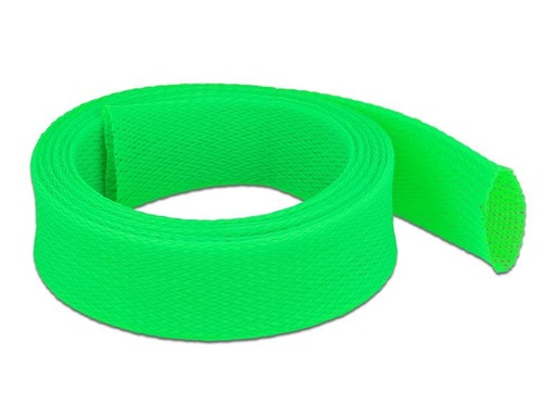 [90169797 1227901] Delock Kabelschlauch dehnbar, 2 m x 38 mm Grün