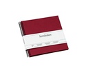 Semikolon Fotoalbum 17 x 17 cm Bordeaux, 20  schwarze Seiten