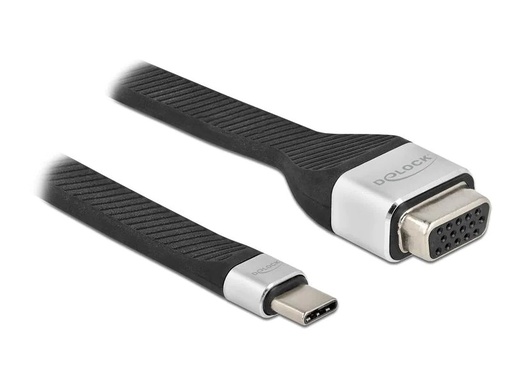 [90170202 1227916] Delock Adapter FPC Flachbandkabel USB Type-C - VGA