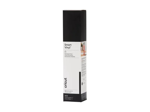 [90170203 1222561] Cricut Vinylfolie Smart Permanent 33 x 640 cm, 1 Stück, Schwarz
