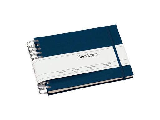 [90170237 1216900] Semikolon Fotoalbum Mini Mucho Marineblau. Cremefarbige Seiten