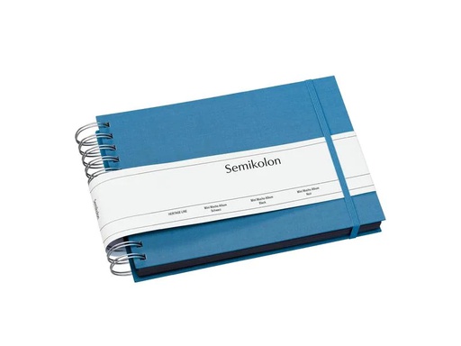 [90170473 1216910] Semikolon Fotoalbum Mini Mucho Blau. Schwarze Seiten