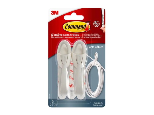 [90023722 294553] Command Kabelhänger M 5 cm x 2 mm Weiss 50 mm x 2 mm