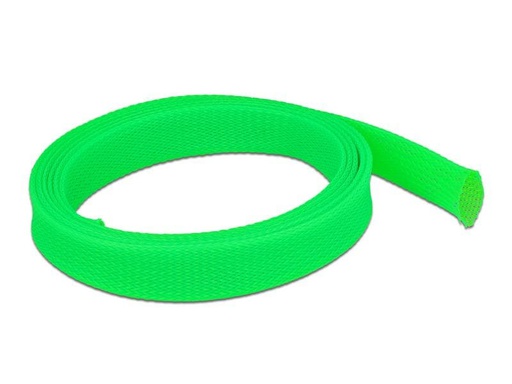 [90170884 1227896] Delock Kabelschlauch dehnbar, 2m x 25 mm Grün