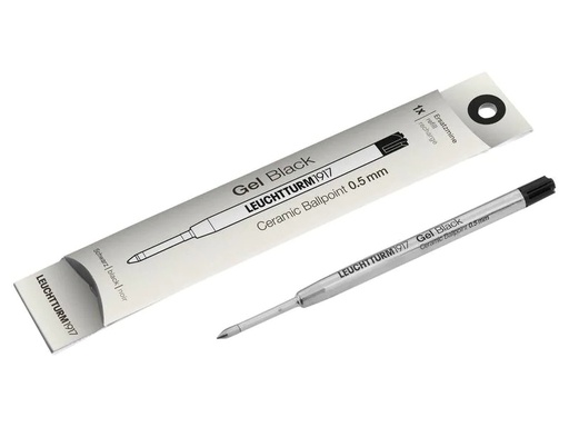 [90170886 1211308] Leuchtturm Schreibmine Drehgriffel 0.5 mm, Schwarz