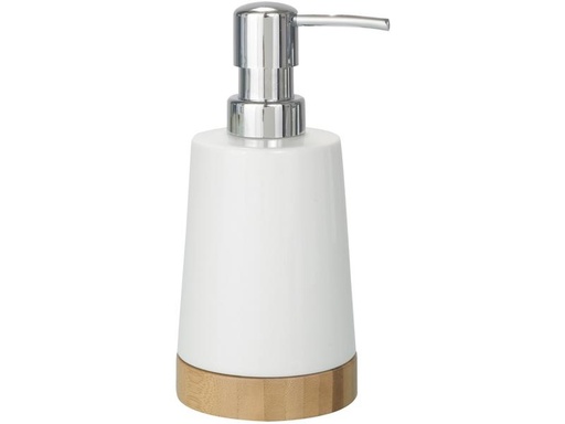 [90170890 1225294] Wenko Seifenspender Bamboo 330 ml, Weiss