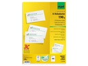 Sigel Visitenkarten-Etiketten 8.5 x 5.5 cm, 10 Blatt, 190 g, Weiss
