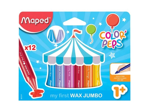 [90171066 1221174] maped Wachsmalstifte Jumbo Color Peps 12 Stück