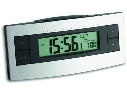 [90171335 1212601] TFA Dostmann Funkwecker Digital Schwarz/Silber