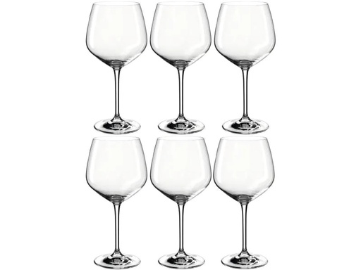 [90171377 1063568] Montana Rotweinglas Vivid 620 ml, 6 Stück, Transparent
