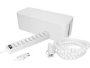 Max Hauri Kabelbox mit Steckerleiste 9x T13 Weiss