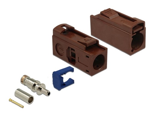 [90171484 1227327] Delock Antennenadapter FAKRA F, zum Crimpen FAKRA F - FAKRA F
