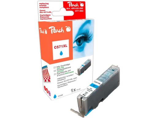 [90023815 464870] Peach Tinte Canon CLI-571XLC Cyan