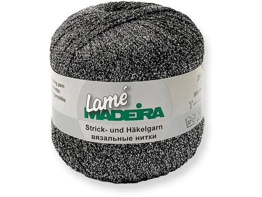 [90171873 1222246] Madeira Häkel- und Strickgarn Lamé 25 g, 175 m, Anthrazit
