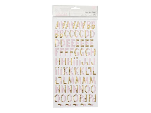 [90171996 1204657] American Crafts 3D-Sticker Dear 175 Stück, Gold