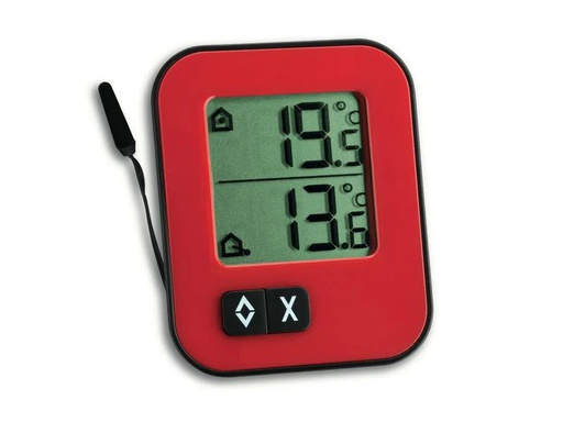 [90172007 1228990] TFA Dostmann Thermometer MOXX Digital, Rot