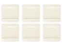 Villeroy & Boch Speiseteller Manufacture Rock 6 Stück, Weiss